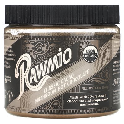 Rawmio, klassische heiße Schokolade mit Kakao, 8,5 oz (240 g)