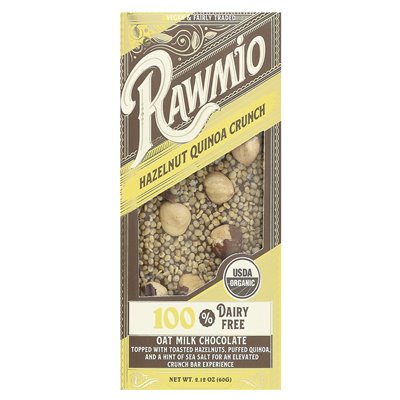 Rawmio, owsiane mleczne czekoladę, orzechowa komoska ryżowa, 2,12 uncji (60 g) Rawmio, owsiane mleczne czekoladę, orzechowa komoska ryżowa, 2,12 uncji (60 g)