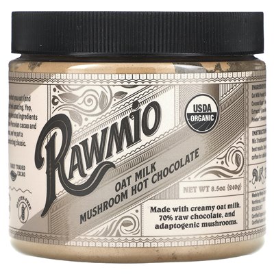 Rawmio, Oat Milk Hot Chocolate, 8.5 oz (240 g)