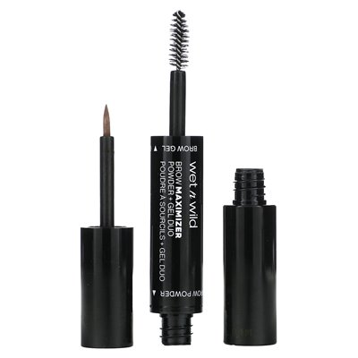 Wet n Wild, Brow Maximizer, Puder + Gel-Duo, 1115505 Mittelbraun, 1 Stück