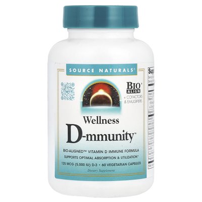 Source Naturals, Wellness D-Mmunity™, 60 Vegetarian Capsules