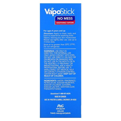 Vicks, Vapostick, balsam solidny, 1,25 uncji (35 g) Vicks, Vapostick, balsam solidny, 1,25 uncji (35 g)