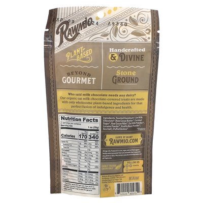 Rawmio, Oat Milk Chocolate Nut Toast, 2 oz (56.7 g)