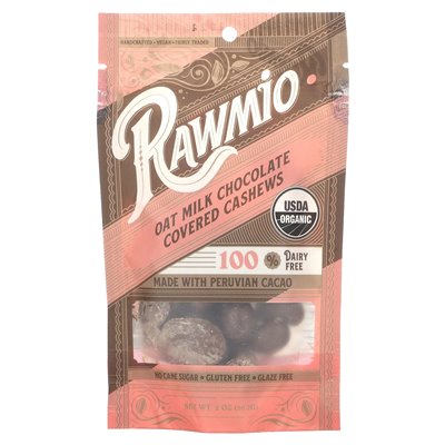 Rawmio, Hafermilch-Schokoladen-Cashews, 2 oz (56,7 g)