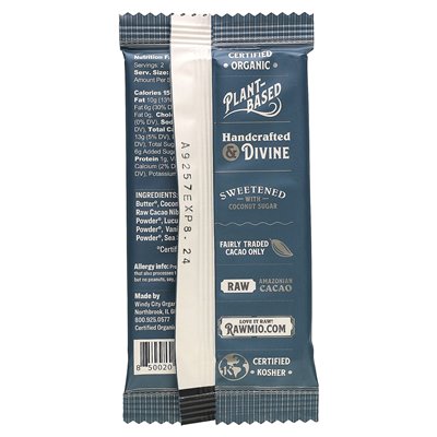Rawmio, owsiane mleko czekoladowe, 50% kakao, 1,76 uncji (50 g)