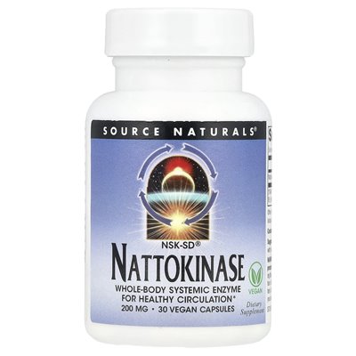 Source Naturals, NSK-SD®, Nattokinase, 200 mg, 30 wegańskich kapsułek