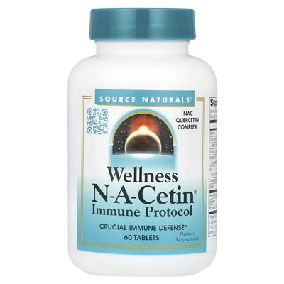 Źródło Naturals, Wellness N-A-Cetin®, 60 tabletek