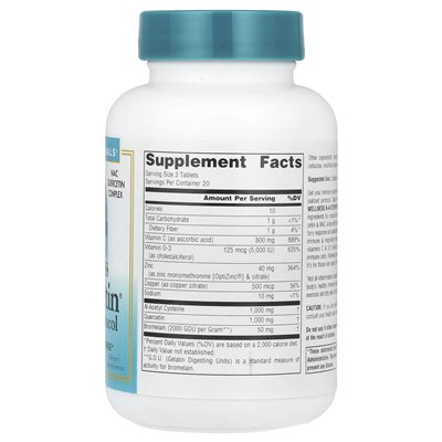 Źródło Naturals, Wellness N-A-Cetin®, 60 tabletek