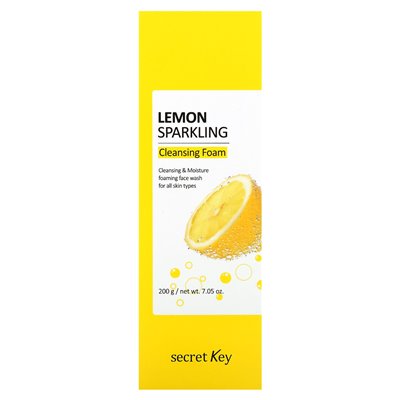 Secret Key, Zitronen-Reinigungsschaum mit Sprudel, 7,05 Unzen (200 g)