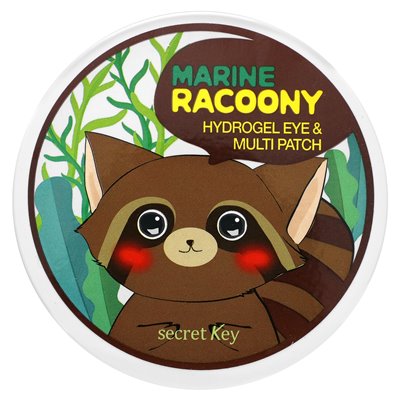 Secret Key, Marine Racoony Hydrogel Eye & Multipatch, 60 Pflaster, 90 g (3,17 oz.)