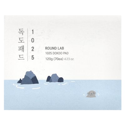 Round Lab, 1025 Dokdo Pad, 70 Pads, 4.23 oz (120 g)