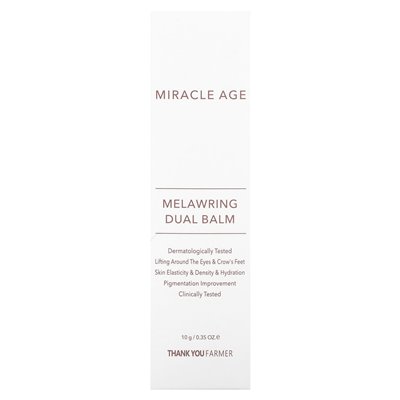 Dziękujemy rolnik, Miracle Age, Melawring Dual Balm, 0,35 uncji (10 g)