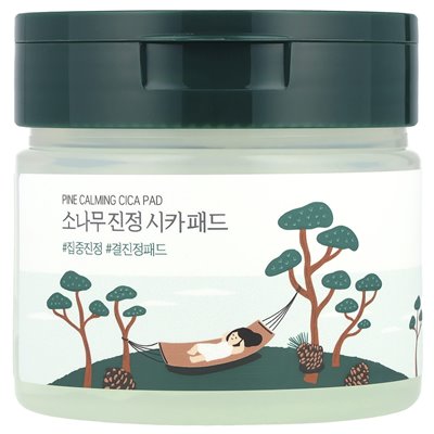 Round Lab, Pine Calming Cica Pad, 50 Pads, 6.59 fl oz (195 ml)