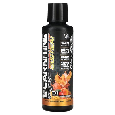 VMI Sports, L-Carnitin 1500 Heat, Pfirsich-Mango, 16 fl oz (473 ml)