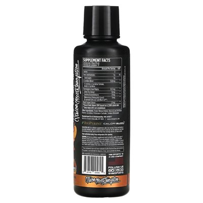 VMI Sports, L-Carnitin 1500 Heat, Pfirsich-Mango, 16 fl oz (473 ml)