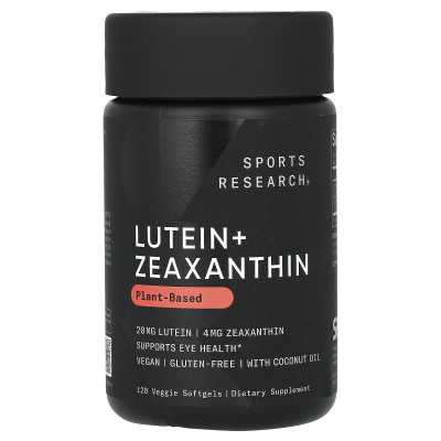 Badania sportowe, luteina + zeaksantyna, roślinna, 120 wegetariańskich softgels Badania sportowe, luteina + zeaksantyna, roślinna, 120 wegetariańskich softgels