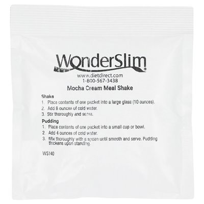 Wonderslim, Shake, krem ​​do mokki, 7 pakietów, 28 g