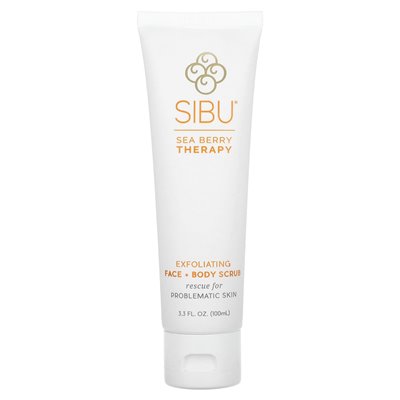 Sibu Beauty, Sanddorn-Therapie, Peeling für Gesicht und Körper, 3,3 Fl Oz (100 ml)