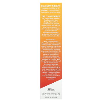 Sibu Beauty, Sanddorn-Therapie, Peeling für Gesicht und Körper, 3,3 Fl Oz (100 ml)