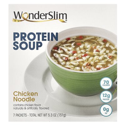 Miracles, Proteinsuppe, Hühnernudeln, 7 Packungen, je 22 g