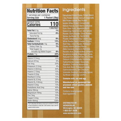 Wunderbare Proteinkartoffeln, Knoblauch, 7 Packungen à 30g