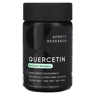 Badania sportowe, kwercetyna, 30 softgels