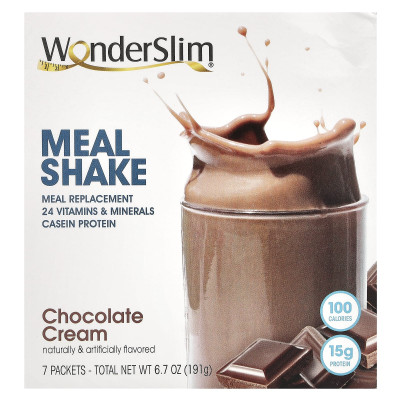 Cudowne, shake, krem ​​do czekolady, 7 opakowań, 27 g