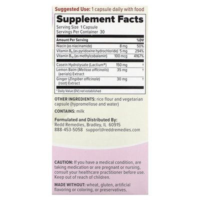 Redd Remedies, Calm Mom, 30 Vegetarian Capsules