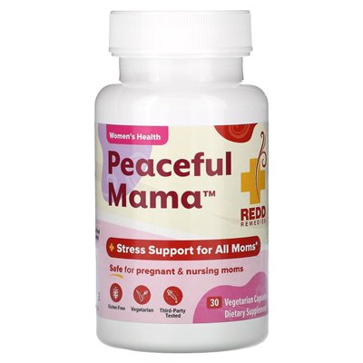 Redd Remedies, spokojna mama, 30 kapsułek wegetariańskich Redd Remedies, spokojna mama, 30 kapsułek wegetariańskich