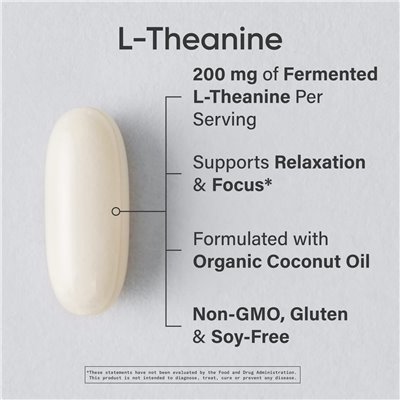 Sports Research, L-Teanina, Podwójna Siła, 200 mg, 60 Softgeli Sports Research, L-Teanina, Podwójna Siła, 200 mg, 60 Softgeli