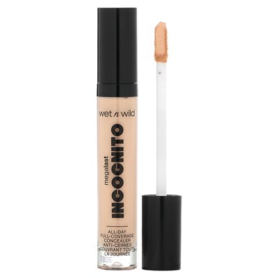 Wet N Wild, Megalast, Incognito, całodniowy korektor pełny, 1111899 Light Beige, 0,18 fl oz (5,5 ml) Wet N Wild, Megalast, Incognito, całodniowy korektor pełny, 1111899 Light Beige, 0,18 fl oz (5,5 ml)