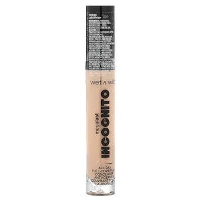 Wet N Wild, Megalast, Incognito, całodniowy korektor pełny, 1111899 Light Beige, 0,18 fl oz (5,5 ml) Wet N Wild, Megalast, Incognito, całodniowy korektor pełny, 1111899 Light Beige, 0,18 fl oz (5,5 ml)