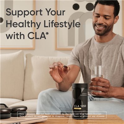 Sports Research, CLA 1250, Max Siła, 1250 mg, 180 softgels
