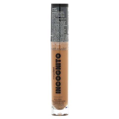 Wet N Wild, Megalast, Incognito, All Day Full Coverage Concealer, 1114053 Tan Deep, 1.12 oz (31.75 g) Wet N Wild, Megalast, Incognito, All Day Full Coverage Concealer, 1114053 Tan Deep, 1.12 oz (31.75 g)