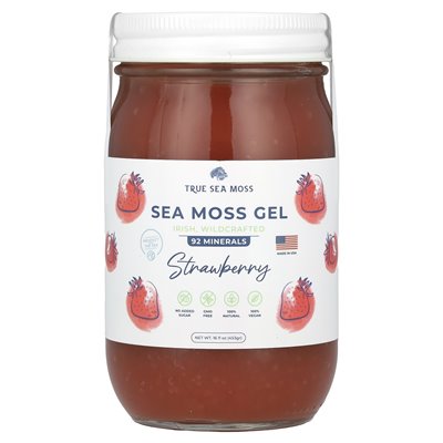 True Sea Moss, Sea Moss Gel, Strawberry, 16 Fl Oz (453 g) True Sea Moss, Sea Moss Gel, Strawberry, 16 Fl Oz (453 g)
