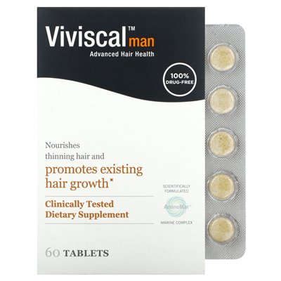 Viviscal, Man Advanced Hair Health, 60 Tablets Viviscal, Man Advanced Hair Health, 60 Tablets