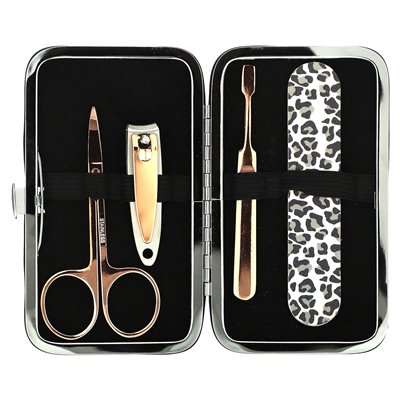 The Vintage Cosmetic Company, manicure bag, leopard, 1 set