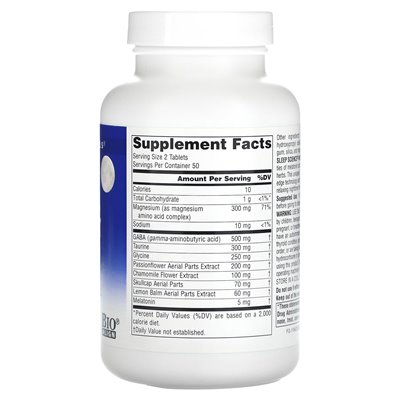 SOURCE Naturals, Sleep Science, Nightrest with Melatonin, 100 Tablets