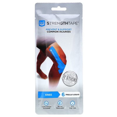 STRONYTAPE, KINESIOLOGIA TAPA ATLETYCZNA, KENE, 6 PRECTUT Strips