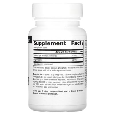 SOURCE Naturals, Eastrenolone, 25 mg, 120 tablets