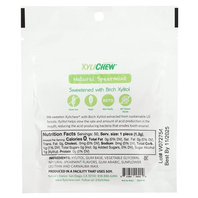 Xylident, Xylichew, Natürliche Grüne Minze, 50 Stück, 2,29 Unzen (65 g)