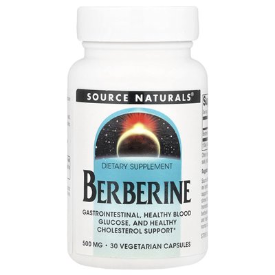 Źródło Naturals, Berberyna, 500 mg, 30 kapsułek wegetariańskich