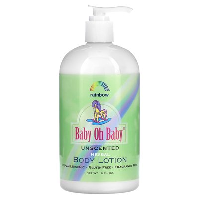 Rainbow Research, Baby O Baby, Naturalny Balsam do Ciała, Bezzapachowy, 16 uncji Rainbow Research, Baby O Baby, Naturalny Balsam do Ciała, Bezzapachowy, 16 uncji
