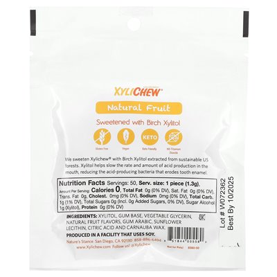 XyliDENT, Xylichew, natürliche Früchte, 50 Stück, 2,29 oz (65 g)