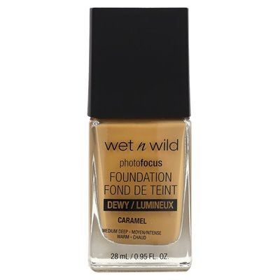 Wet N Wild, Photofocus, Foundation, Dewy, 1111530 Caramel, 0,95 Fl Oz (28 ml)