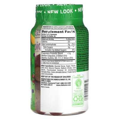 VitaFusion, Probiotic Gummies, Natural Raspberry, Peach & Mango, 5 Billion CFUs, 70 Gummies VitaFusion, Probiotic Gummies, Natural Raspberry, Peach & Mango, 5 Billion CFUs, 70 Gummies