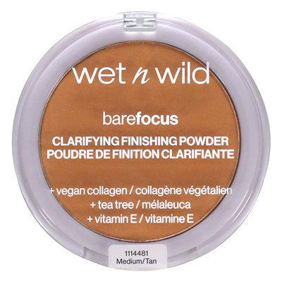 Wet n Wild, Barefocus, Clarifying Finishing Powder, 1114481 Medium/Tan, 0.27 oz (7.8 g)