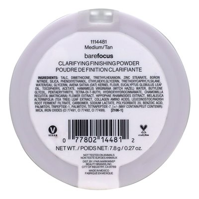 Wet n Wild, Barefocus, Clarifying Finishing Powder, 1114481 Medium/Tan, 0.27 oz (7.8 g)
