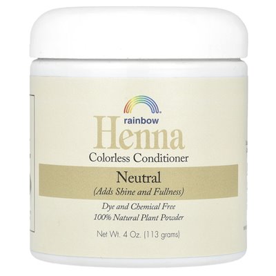 Rainbow Research, henna, bezbarwna odżywka, neutralna, 4 uncje (113 g)