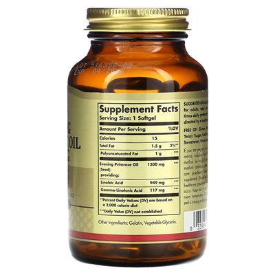 Solgar, Nachtkerzenöl, 1300 mg, 60 weiche
